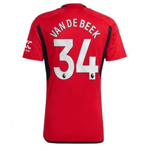 Maillot de foot Manchester United Donny van de Beek #34 Domicile 2023-24 Manches Courte